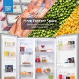 Voltas Beko, A Tata Product 472 L Side by Side Frost Free Refrigerator with ProSmart Inverter Compressor (RSB495/FPV300RXID, INOX steel, Electronic Temperature Control and Display)