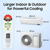 SAMSUNG 1.5 Ton 5 Star Split Inverter AC with Wi-fi Connect  - White