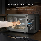 Midea 20L Solo Microwave Oven (MMO20CXAMMPEBK, Black, 5 power levels & Defrost function)