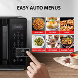 TOSHIBA Microwave Oven 20L Solo Microwave 11 Power Levels, 6 Auto Menu, Easy Defrost-Black-MW3-EM20PE(BK)