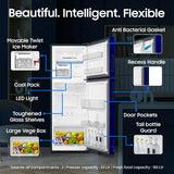Samsung 236 L, 2 Star, Convertible, Digital Inverter Frost Free Double Door Refrigerator (RT40H28U2HSHL, Hydrangea Blue, 2026 Model)
