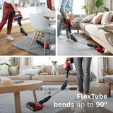 Bosch Unlimited 7 ProAnimal, Cordless Vacuum Cleaner with Rechargeable 3.0 Ah Battery and FlexTube, LED Lighting, 10 Year Motor Warranty, in Tornado Red BCS71PETIN