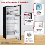 LG 276 L, 2 Star, Smart Inverter, Smart & Dairy Mode, Frost-Free Double Door Convertible Refrigerator (GLT2826XWOB, Onyx Black, Multi Air Flow & Convertible Space for More Storage, 2026 Model)