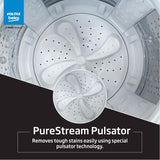 Voltas Beko, A Tata Product 11 Kg 5 Star Fully-Automatic Top Loading Washing Machine (WTL1106UEA / OBS1060, Grey, Double Waterfall Technology)