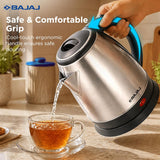 Bajaj KTX 1.8 Litre DLX Electric Kettle | 1350 Watts Kettle with Stainless Steel Body | Cordless Operation | Auto Shut-off Mechanism