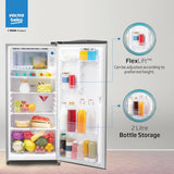 Voltas Beko, A Tata Product 183 L, 2-Star Single Door Direct Cool Refrigerator with Fresh Box Technology (RDC215C / 2S0XIR0M0000GO, Hairline Silver)