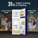 Samsung 236 L, 2 Star, Convertible, Digital Inverter Frost Free Double Door Refrigerator (RT40H28U2HSHL, Hydrangea Blue, 2026 Model)