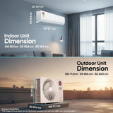 LG 1.5 Ton 3 Star, New star rated, Smart Inverter Split AC (Copper, AI Convertible 6-in-1, Faster Cooling & Energy Saving, Diet Mode+, HD Filter with Anti-Virus Protection,Him Clean, AS-Q18JNXE,White)