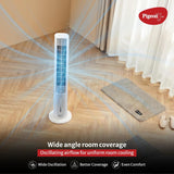 Pigeon High Performance Tower Fan with Manual Control, 3 speed settings, Quiet Operation, Low Power Consumption and Lightweight Portable Body, White PGPDTFM7501