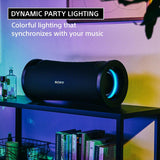 Sony ULT Field 7 Bluetooth Speaker, 120W Bass, ULT Button (2 Modes), 30Hr Battery, Waterproof, Dustproof, Karaoke, Party Connect, Colourful Light