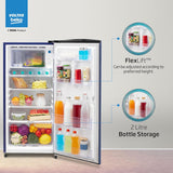 Voltas Beko, A Tata Product 183 L, 2-Star Single Door Direct Cool Refrigerator with Fresh Box Technology (RDC215C / 2S0XER0M0000GO, Hairline Blue)