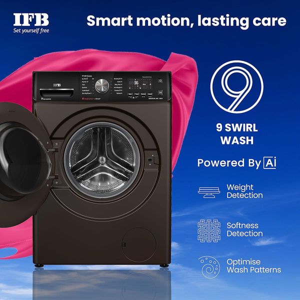 IFB 9 Kg 5 Star AI Eco Inverter Fully Automatic Front Load Washing Machines with Wifi (EXECUTIVE MXC 9014)