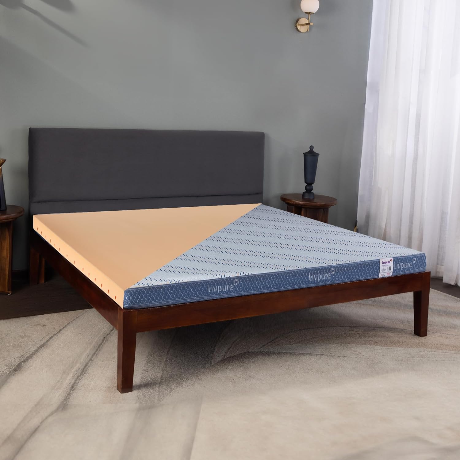 Livpure Smart Elements 10.16CM 4 INCH Mattress Twin Size 72x48x4