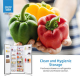 Voltas Beko, A Tata Product 472 L Side by Side Frost Free Refrigerator with ProSmart Inverter Compressor (RSB495/FPV300RXID, INOX steel, Electronic Temperature Control and Display)
