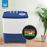 Voltas beko, A Tata Product 7.5 kg Semi-Automatic Top Load Single Tub Washing Machine (WST75UC/BLSSWH2PTD, Blue, Pulsator wash method)