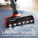 Bosch Unlimited 7 ProAnimal, Cordless Vacuum Cleaner with Rechargeable 3.0 Ah Battery and FlexTube, LED Lighting, 10 Year Motor Warranty, in Tornado Red BCS71PETIN