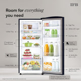 IFB 187L 2 Star Direct-Cool Single Door Refrigerator with 30 Hrs Cooling Retention, Big Vegetable Box, XL Bottle Bin & 4 Year Super Warranty (2026, IFBDC-213BXBWE, Wild Flower Blue)