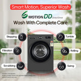 LG 9 Kg, 5 Star, Direct Drive Technology, Steam Wash, 6 Motion DD, Fully-Automatic Front Load Washing Machine (FHB1209Z2M, Allergy Care, In-Built Heater, Touch Panel, Middle Black)