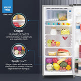 Voltas Beko, A Tata Product 183 L, 2-Star Single Door Direct Cool Refrigerator with Fresh Box Technology (RDC215C / 2S0XIR0M0000GO, Hairline Silver)