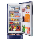 LG 201 L 5 Star Inverter DirectCool Single Door Refrigerator GLD211HBCZ Blue Charm Base stand with drawer