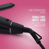 Havells HS4109 Floating Ceramic Plates Hair Straightener; with Advance PTC Heating Element for Protection from overheating (Black)