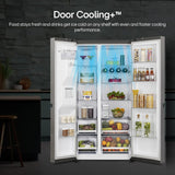 LG 630 L 3 Star Frost Free Smart Inverter Wi-Fi Double Door Side by Side Refrigerator (GL-L257CPZ3, Shiny SteelWith Water & Ice Dispenser)