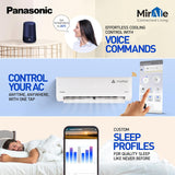 Panasonic 1.5 Ton 3 Star Premium Wi-Fi Inverter Smart Split AC (Matter Enabled, Higher Airflow, Copper Condenser, 7in1 Convertible, True AI, 2-Way, PM 0.1 Filter, CS/CU-SU18AKY3W, White)