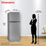 LG 251 L, 2 Star, Frost-Free Smart Inverter Double Door Convertible Refrigerator (GLT2526XWDS, Dazzle Steel, Multi Air Flow Cooling, Smart & Dairy Mode, Convertible Space for More Storage, 2026 Model)