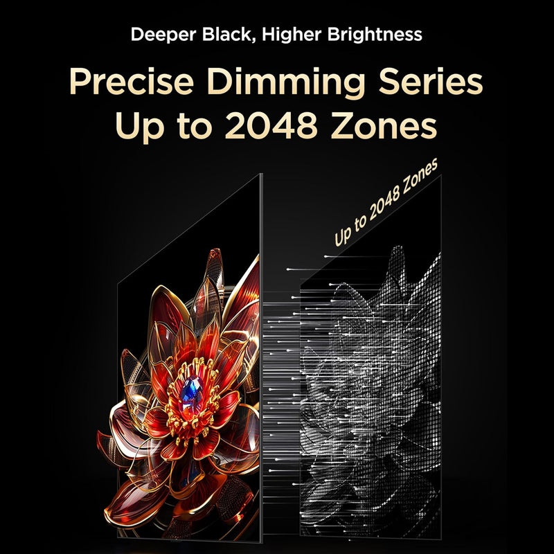 TCL 189 cm (75 inches) 4K UHD Smart QD-Mini LED Google TV 75C72K