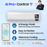 SAMSUNG 1.5 Ton 5 Star Split Inverter AC with Wi-fi Connect  - White