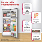 LG 251 L, 2 Star, Frost-Free Smart Inverter Double Door Convertible Refrigerator (GLT2526XWDS, Dazzle Steel, Multi Air Flow Cooling, Smart & Dairy Mode, Convertible Space for More Storage, 2026 Model)