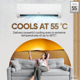 LG 1.5 Ton 4 Star AI DUAL Inverter Split AC (Copper, Super Convertible 6-in-1 Cooling, HD Filter with Anti-Virus Protection, 2023 Model, RS-Q19ENYE1, White)