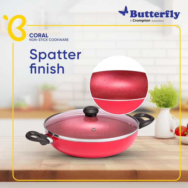 BUTTERFLY CORAL DLX GRA KADAI 240MM IB WGL VEL RED