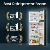 Samsung 350 L, 3 Star, Convertible 5-in-1, Digital Inverter, Frost Free Double Door, WiFi Bespoke AI Refrigerator (RT38HG5A23BXHL, Luxe Black, )