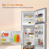 Haier 240 L 2 Star Frost Free Twin Inverter Double Door Refrigerator with Cool Pad for Extended Freezer Cooling & Spacious Fresh Zone (HEF-252EGSA-P, Moon Silver, 2026 Model)