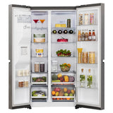 LG 630 L 3 Star Frost Free Smart Inverter Wi-Fi Double Door Side by Side Refrigerator (GL-L257CPZ3, Shiny SteelWith Water & Ice Dispenser)