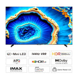 TCL 248 cm (98 inches) 4K Ultra HD Smart QD-Mini LED Google TV 98C755 (Black)