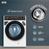 IFB 6.5 Kg 5 Star Front Load Washing Machine 2X Power Steam (ELENA ZWS 6510, White & Black, In-built Heater)