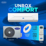 Carrier 1 Ton 5 Star, New Star rated, Wi-Fi Smart Flexicool Inverter Split AC (Copper, Convertible 6-in-1 with Wi-Fi with Geo-Fencing,Smart Energy Display, ESTER EDGE Gxi WiFi-CAI12EE5R36W0, White)