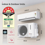 Hitachi 1.5 Ton 5 Star, New Star rated, Inverter Split AC (Copper, Smart View Display, 4 Way Swing, ice Clean, Anti-bacterial Filter,RAS.V518PCDIBT, White)