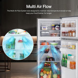 LG 240 L 3 Star Frost-Free Smart Inverter Double Door Refrigerator (GL-S292RDSX, Dazzle Steel, Convertible & Multi Air Flow Cooling)