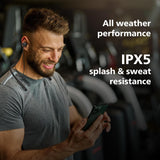 PHILIPS TAN1150BK Neckband, 60H Playtime, 13mm Drivers, AI ENC Mic, BT v5.3, IPX5 Proof Bluetooth