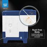 Voltas beko, A Tata Product 7.5 kg Semi-Automatic Top Load Single Tub Washing Machine (WST75UC/BLSSWH2PTD, Blue, Pulsator wash method)