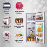 LG 288 L 2 Star Smart Inverter Frost-Free Double Door Refrigerator (GL-S322SPZY, Shiny Steel)