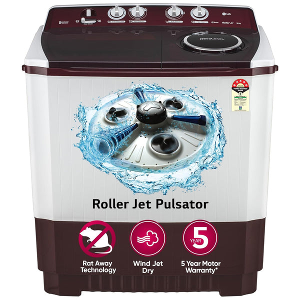 LG 10.5Kg Semi Automatic Top Load Washing Machine, P1015ASRAZ