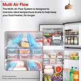 LG 251 L, 2 Star, Frost-Free Smart Inverter Double Door Convertible Refrigerator (GLT2526XWDS, Dazzle Steel, Multi Air Flow Cooling, Smart & Dairy Mode, Convertible Space for More Storage, 2026 Model)