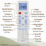 LG 1.5 Ton 3 Star, New star rated, Smart Inverter Split AC (Copper, AI Convertible 6-in-1, Faster Cooling & Energy Saving, Diet Mode+, HD Filter with Anti-Virus Protection,Him Clean, AS-Q18JNXE,White)