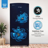 Voltas Beko, A Tata Product 183 L, 3-Star Single Door Direct Cool Refrigerator with Fresh Box Technology (RDC215B / 3S0BFR0M0000GO, Fressia Blue)
