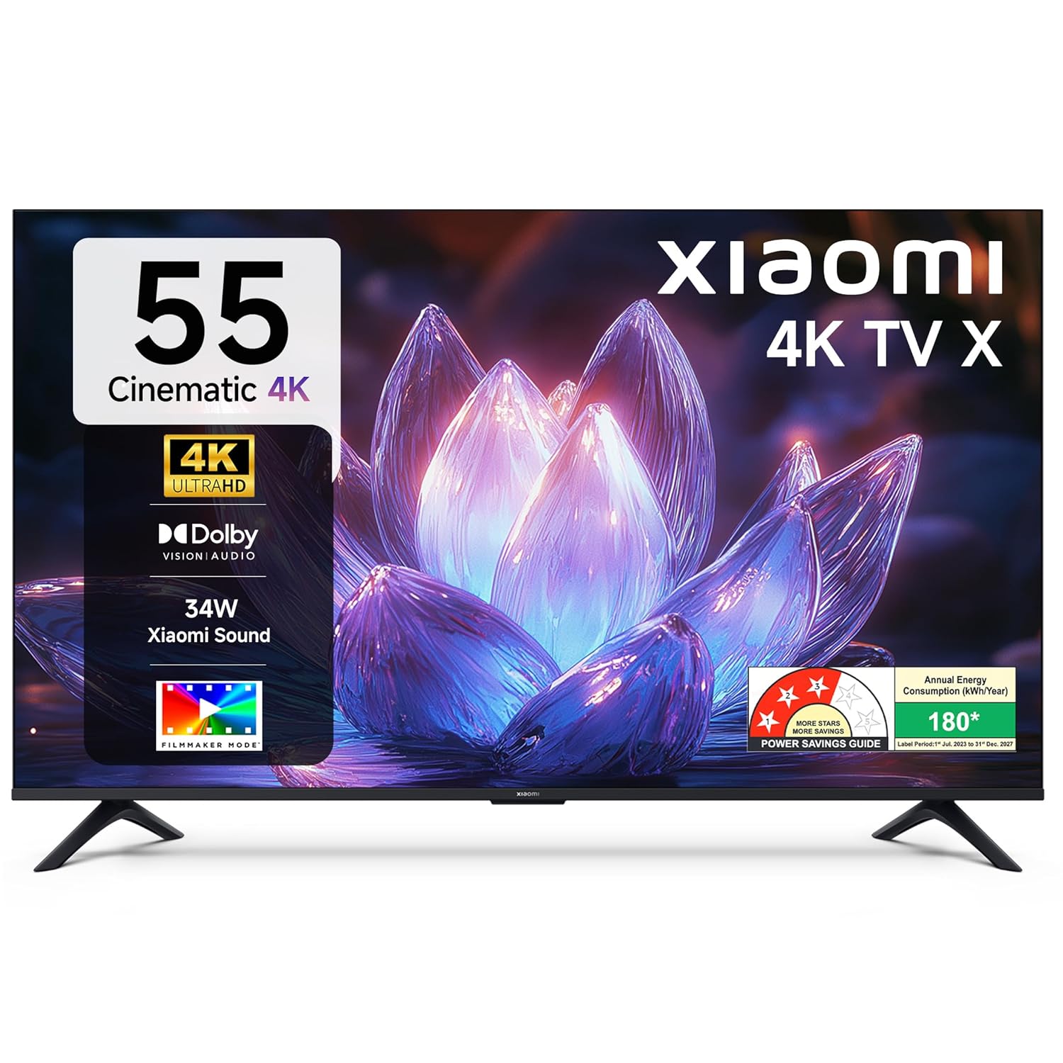 Xiaomi (139 cm) 55 inch Smartchoice X 4K Ultra HD Smart | Dolby Vision | 120Hz Game Booster | Eye Care Mode | Google TV | L55MB-AIN