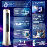 Haier Spartan AI 2.0 Ton Tower AC HTA24S-GAI3NB-I 6400W cooling capacity